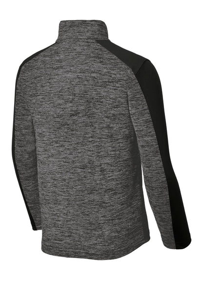 DISCONTINUED - Sport-Tek® Youth PosiCharge® Electric Heather Colorblock 1/4-Zip Pullover - SKU YST397