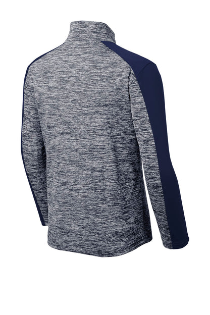 DISCONTINUED - Sport-Tek® Youth PosiCharge® Electric Heather Colorblock 1/4-Zip Pullover - SKU YST397