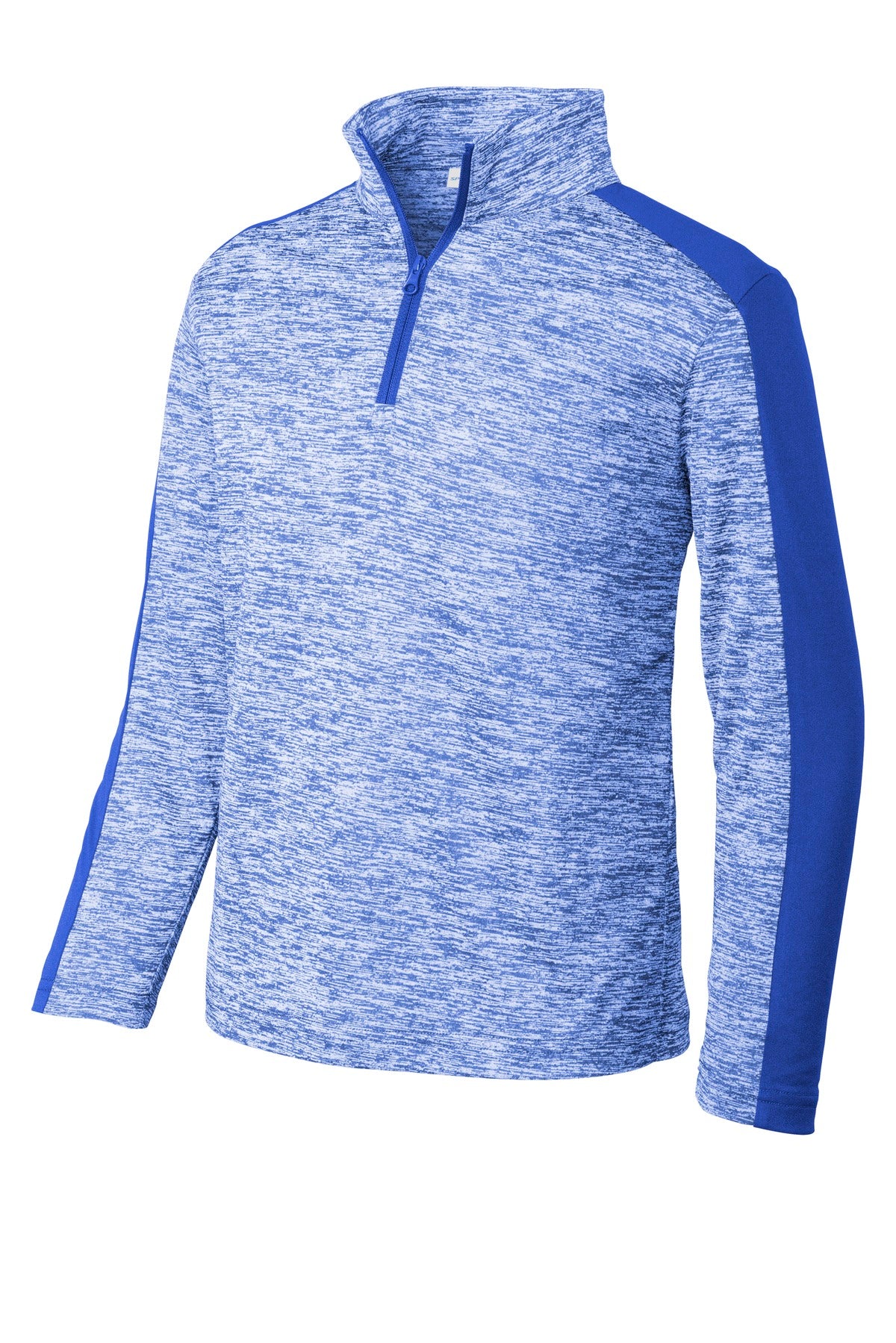 Sport-Tek® Youth PosiCharge® Electric Heather Colorblock 1/4-Zip Pullover