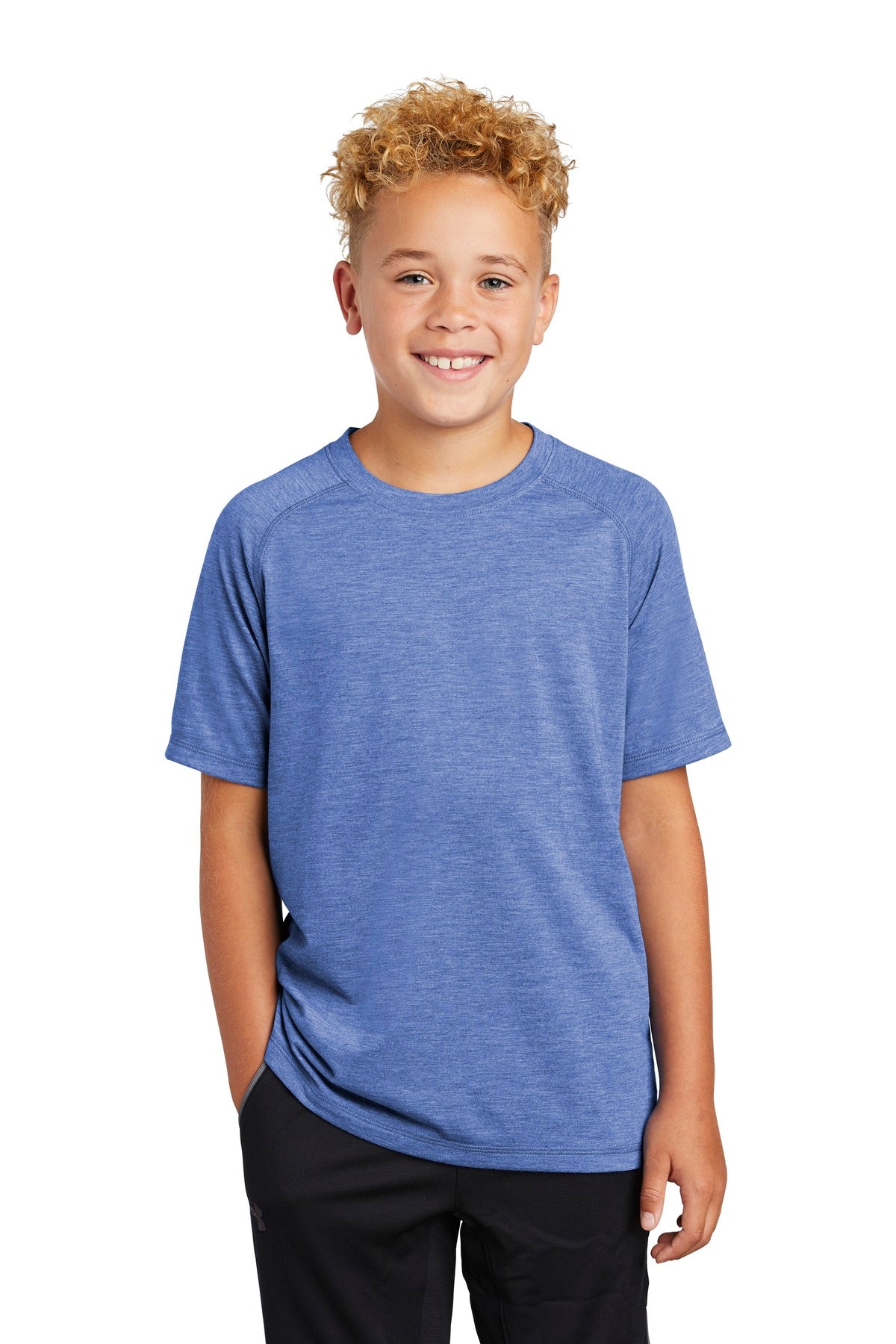 Sport-Tek® Youth PosiCharge® Tri-Blend Wicking Raglan Tee