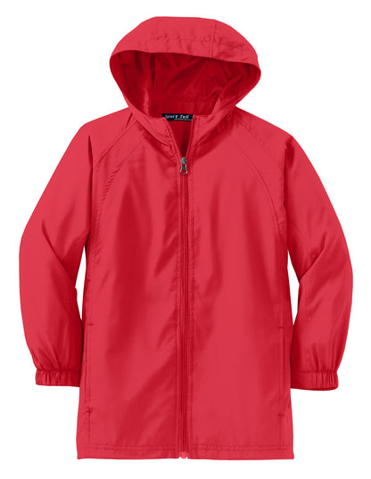 DISCONTINUED - Sport-Tek® Youth Hooded Raglan Jacket