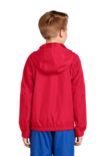 DISCONTINUED - Sport-Tek® Youth Hooded Raglan Jacket