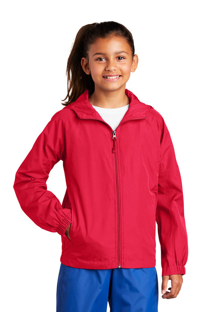 DISCONTINUED - Sport-Tek® Youth Hooded Raglan Jacket