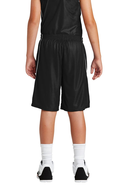 DISCONTINUED - Sport-Tek® Youth PosiCharge® Mesh Reversible Spliced Short YT565