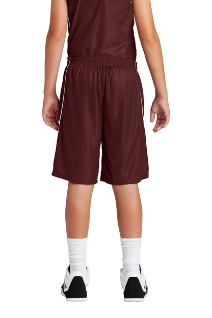 DISCONTINUED - Sport-Tek® Youth PosiCharge® Mesh Reversible Spliced Short YT565