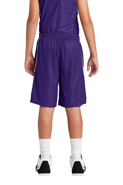 DISCONTINUED - Sport-Tek® Youth PosiCharge® Mesh Reversible Spliced Short YT565