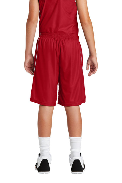 DISCONTINUED - Sport-Tek® Youth PosiCharge® Mesh Reversible Spliced Short YT565