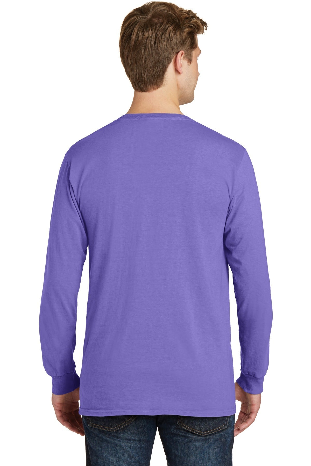 Amethyst Port & Co Beach Wash Garment-Dyed Long Sleeve Tee PC099LS