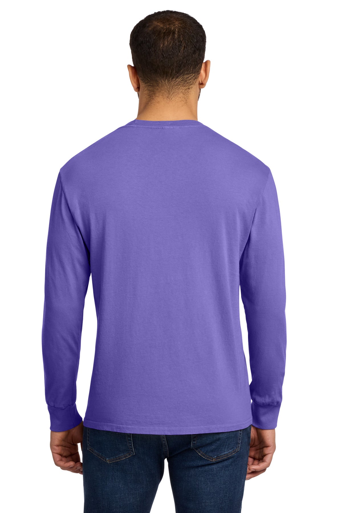 Amethyst Port & Co Beach Wash Garment-Dyed Long Sleeve Tee PC099LS