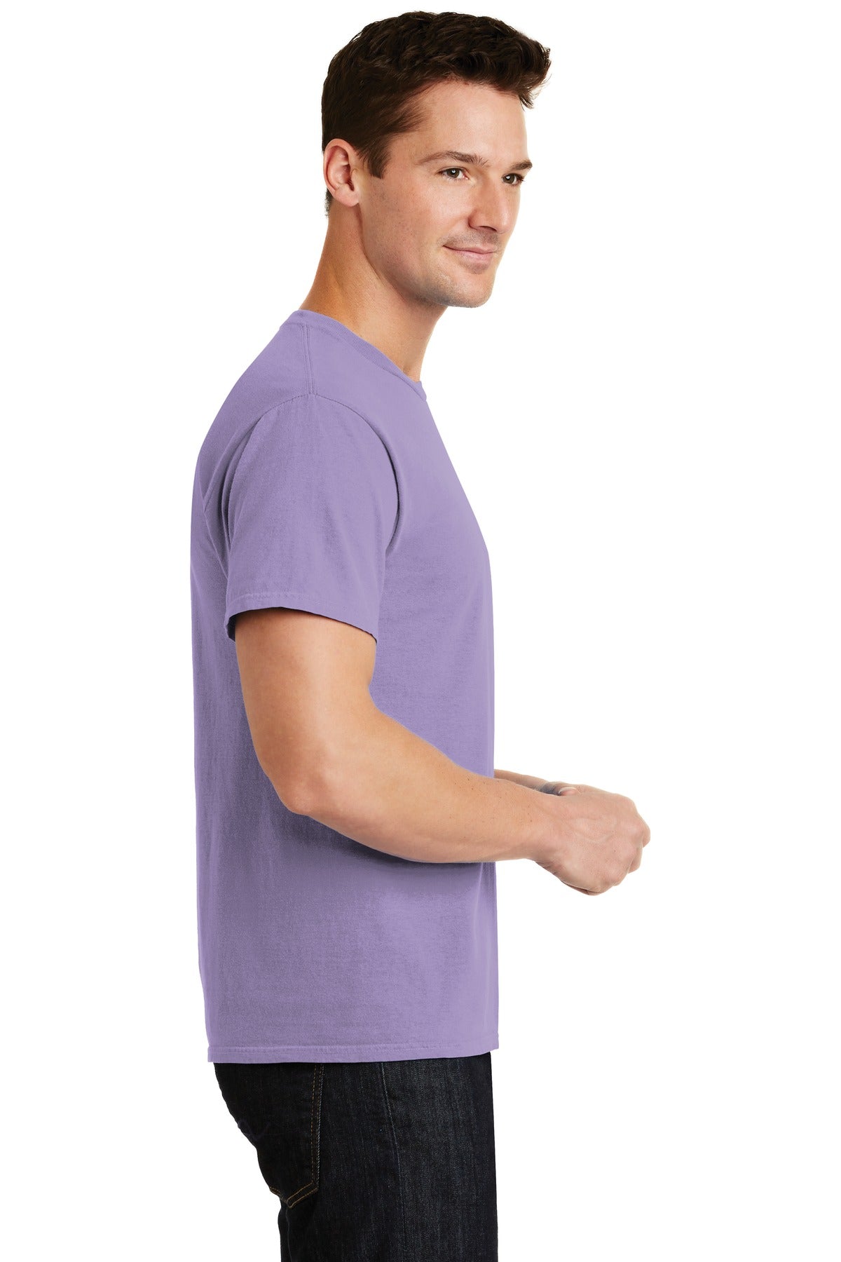 Amethyst Port & Co Beach Wash Garment-Dyed Tee. PC099
