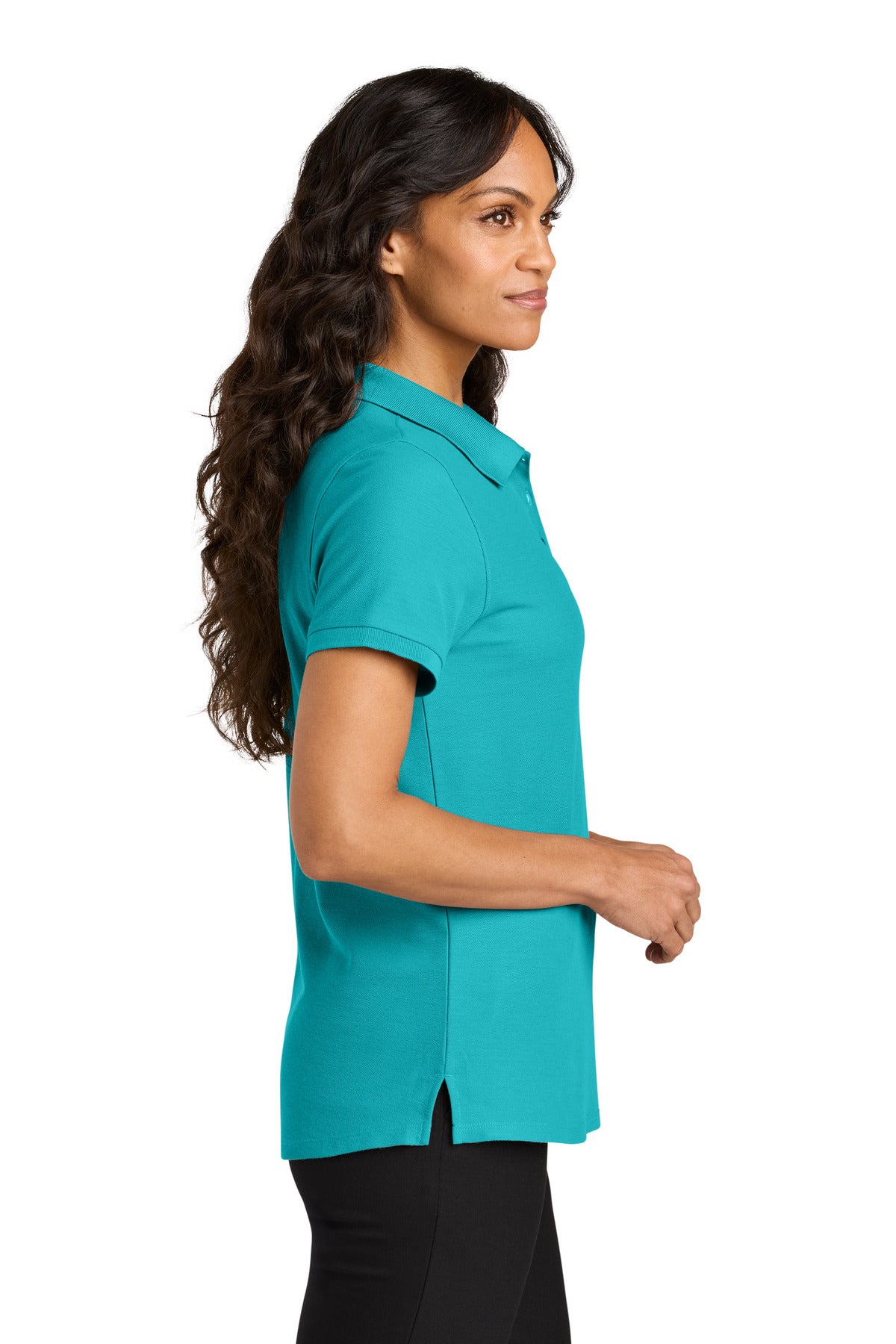 Aquamarine Port Authority Women's Wearever Signature Pique Polo LK200