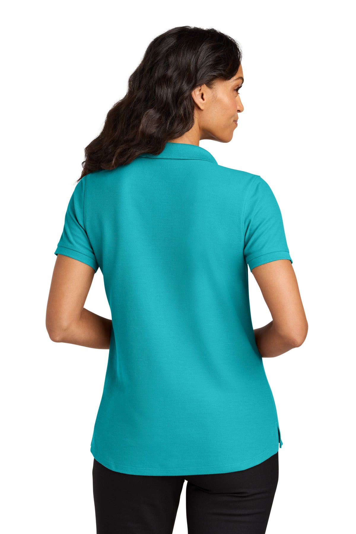 Aquamarine Port Authority Women's Wearever Signature Pique Polo LK200
