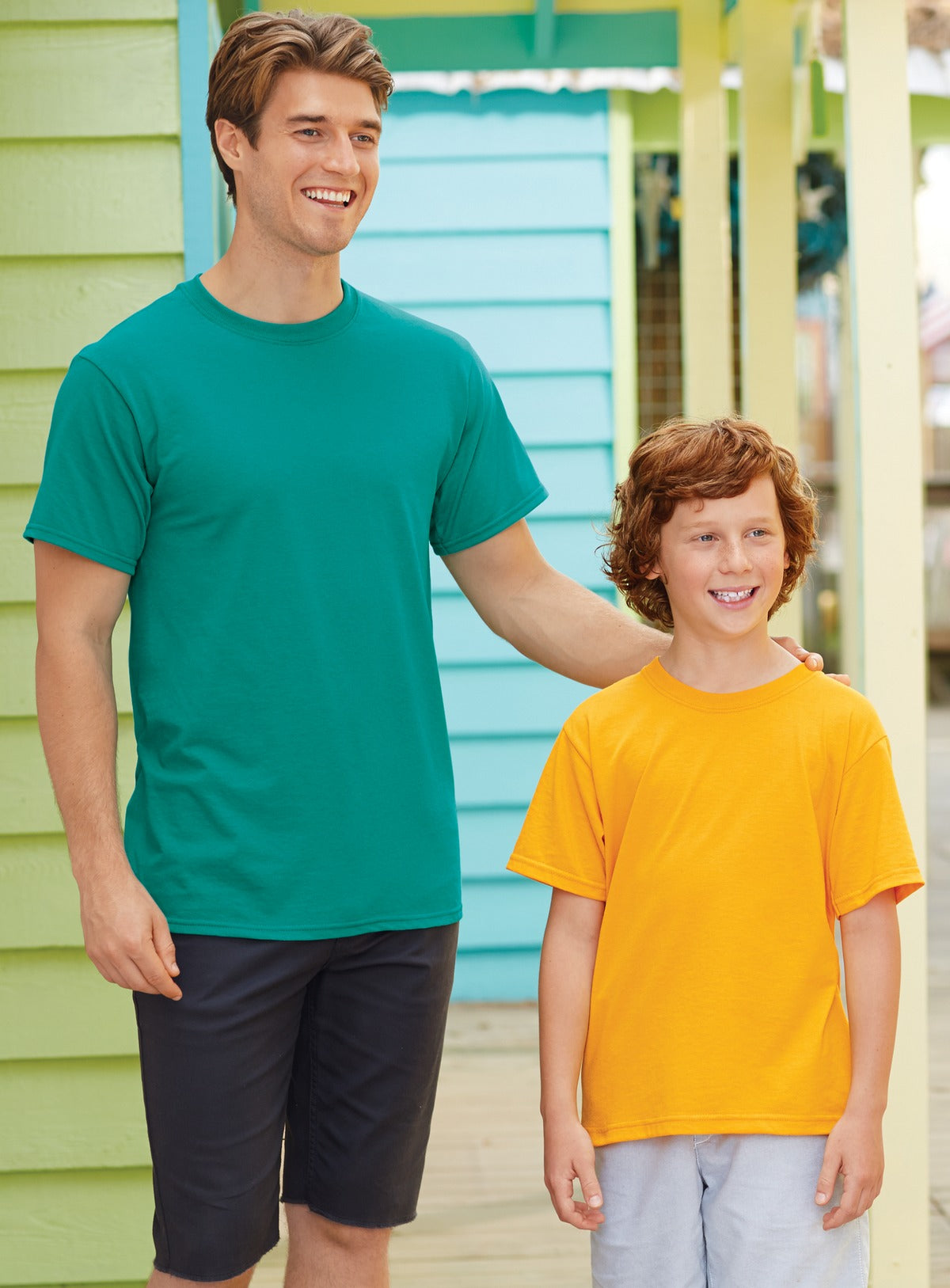 Aquatic Blue Jerzees - Youth Dri-Power 50/50 Cotton/Poly T-Shirt. 29B