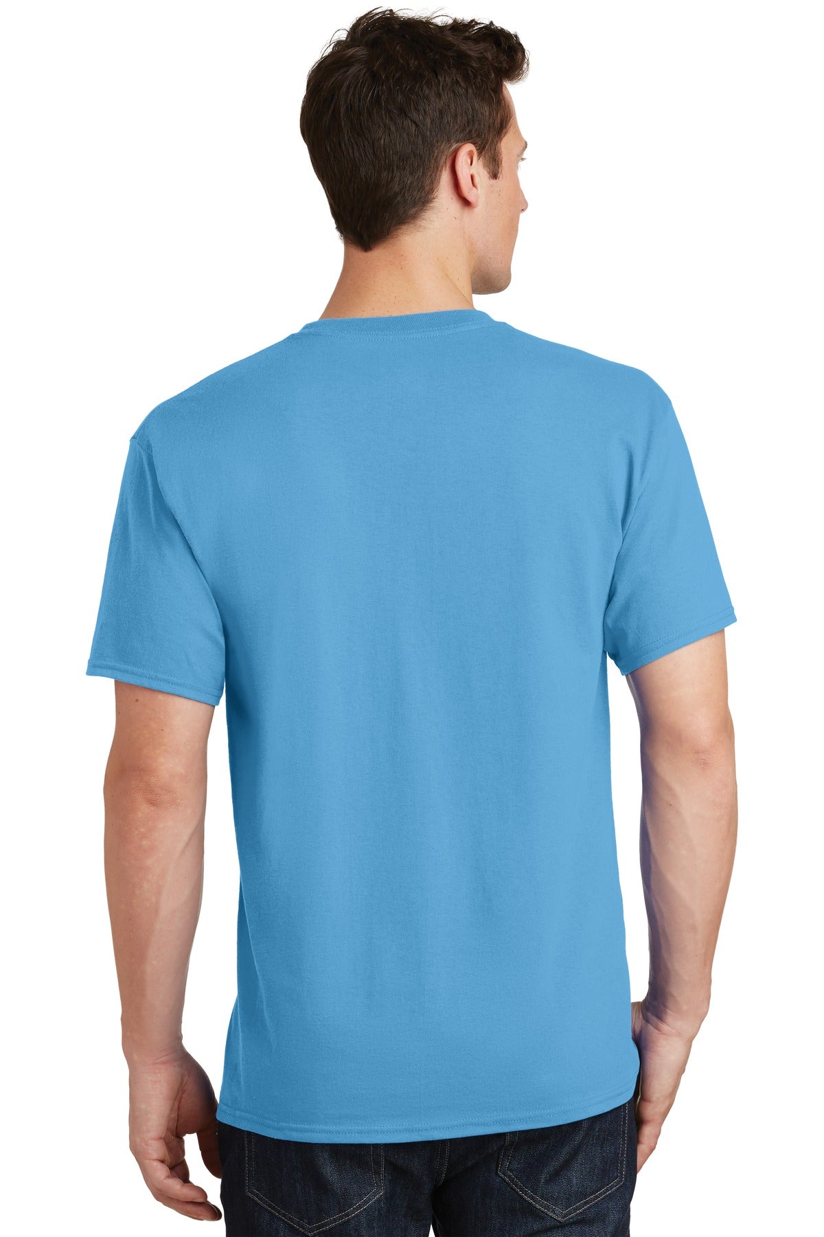Aquatic Blue Port & Co Tall Core Cotton Tee PC54T