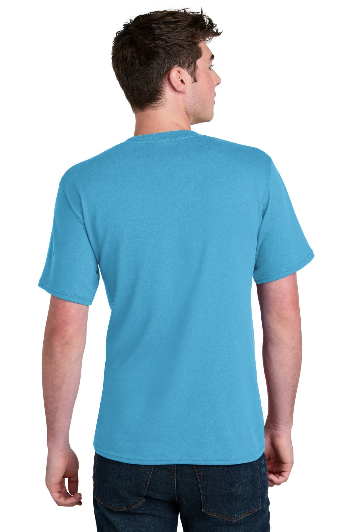 AquaticBl Port & Co Core Blend Recycled Tee PC01