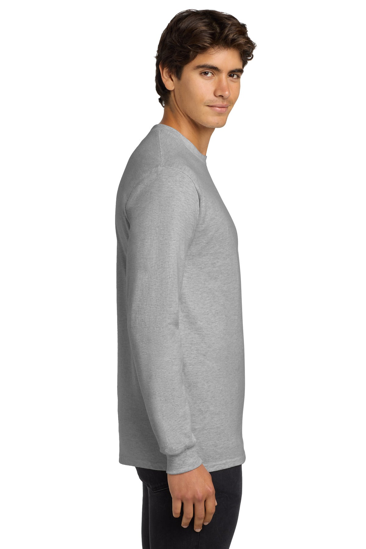 Ash Gildan - Ultra Cotton 100% US Cotton Long Sleeve T-Shirt. G2400