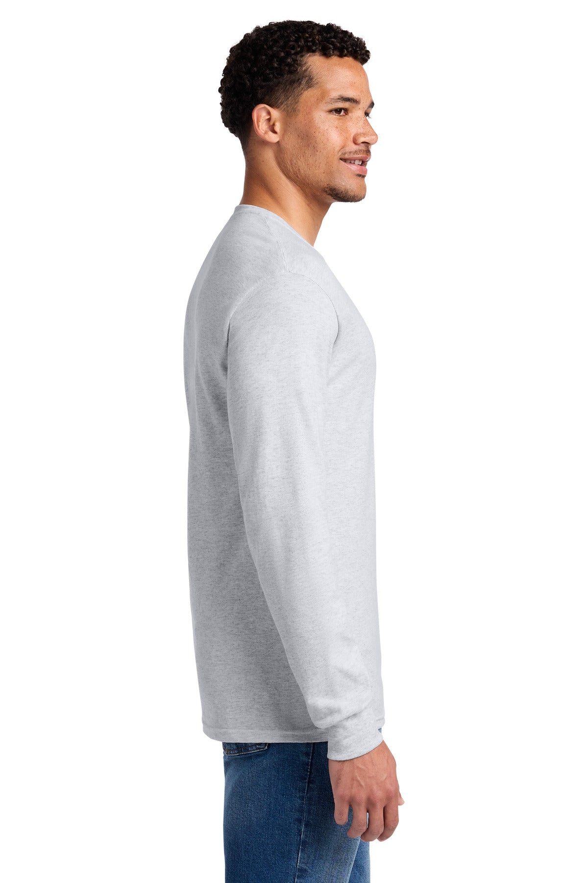 Ash Jerzees - Dri-Power 50/50 Cotton/Poly Long Sleeve T-Shirt. 29LS