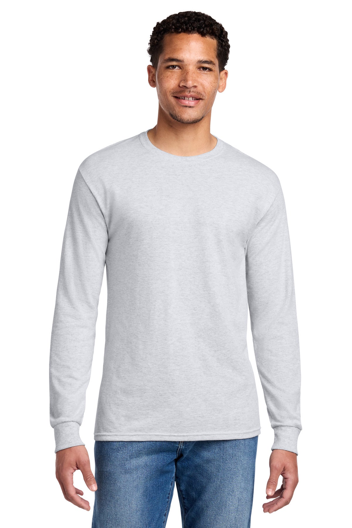 Ash Jerzees - Dri-Power 50/50 Cotton/Poly Long Sleeve T-Shirt. 29LS