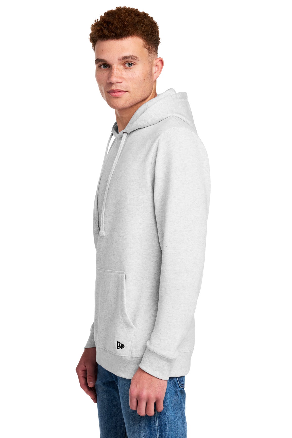 Ash New Era Comeback Fleece Pullover Hoodie NEA550