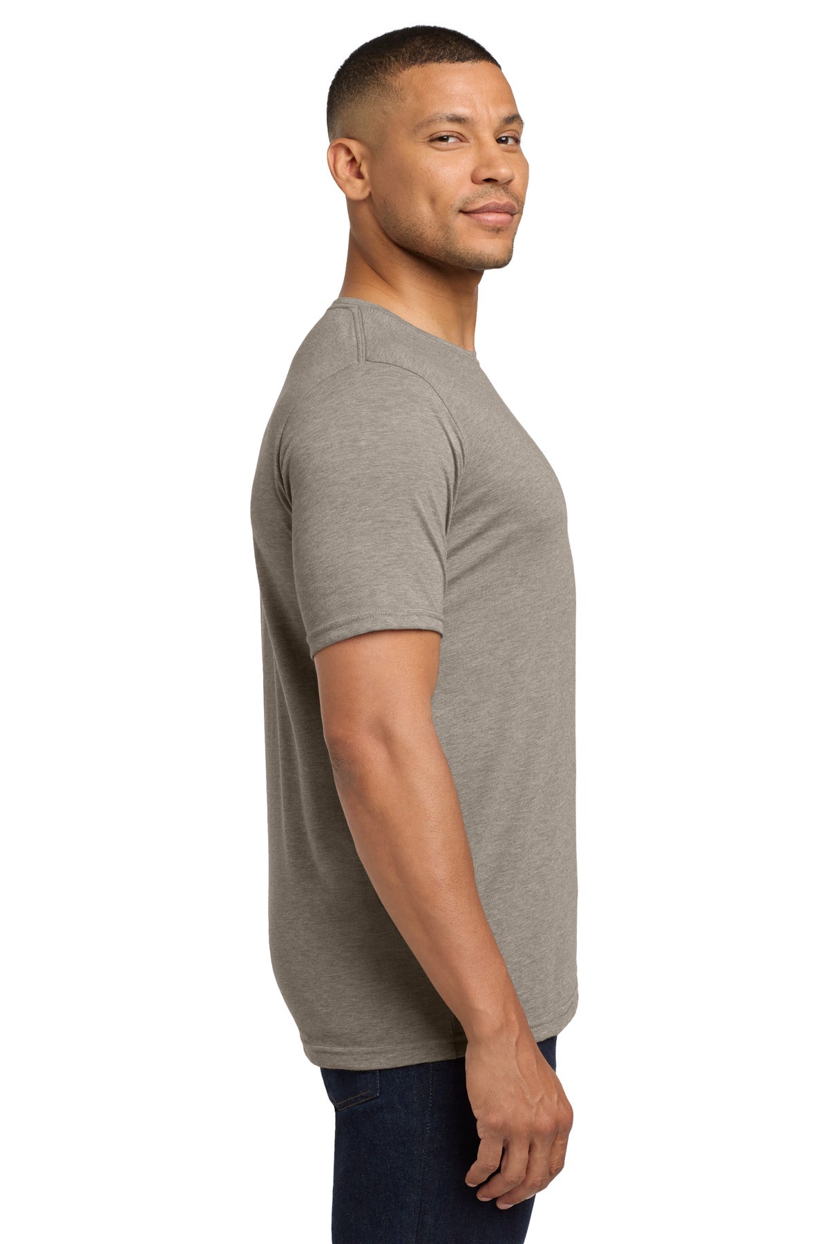 Ash Next Level Apparel Adult Poly/Cotton Tee. NL6200