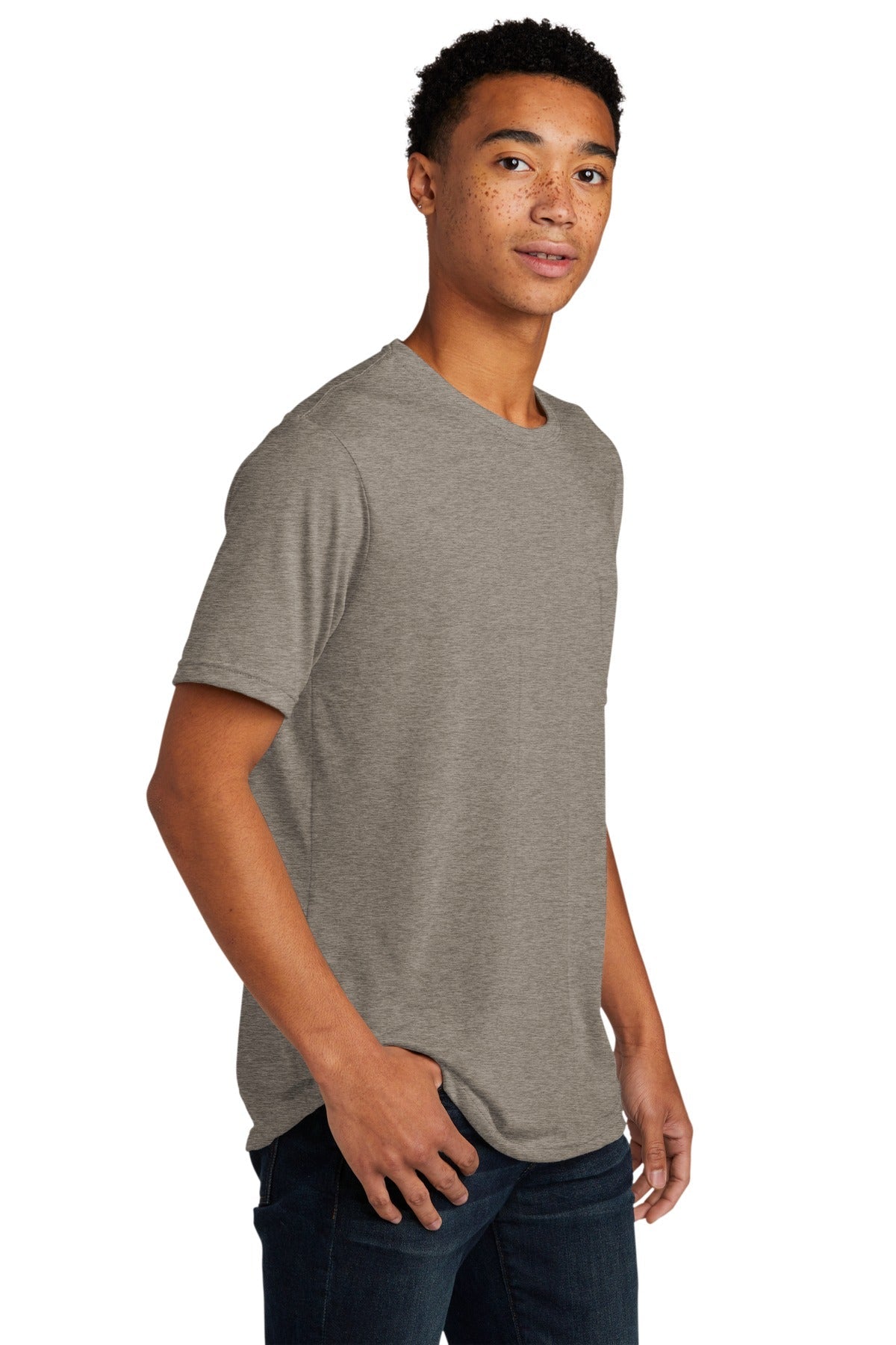 Ash Next Level Apparel Adult Poly/Cotton Tee. NL6200