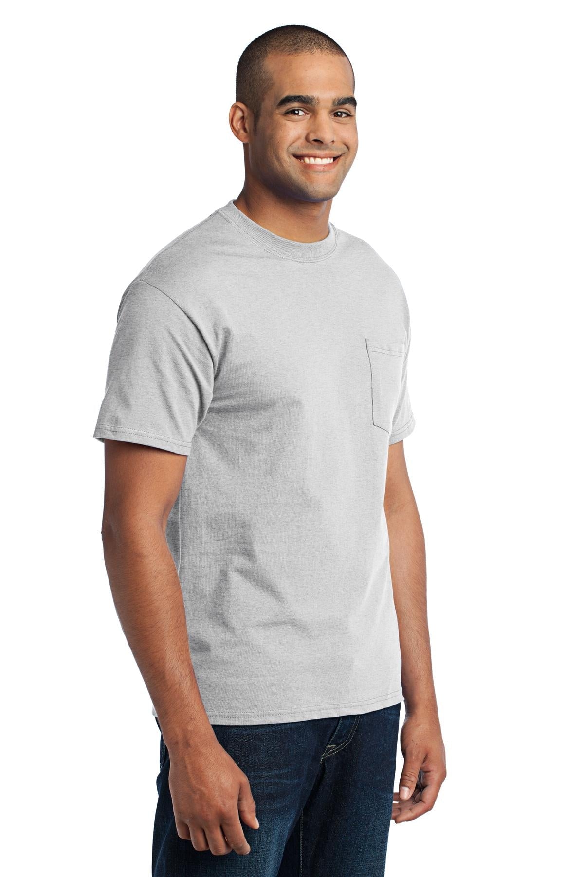 Ash Port & Co Core Blend Pocket Tee. PC55P