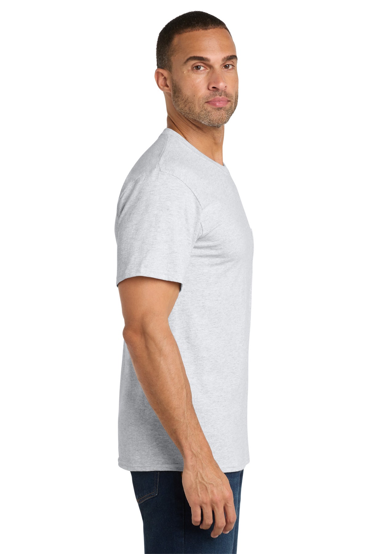 Ash Port & Co Core Cotton Pocket Tee. PC54P