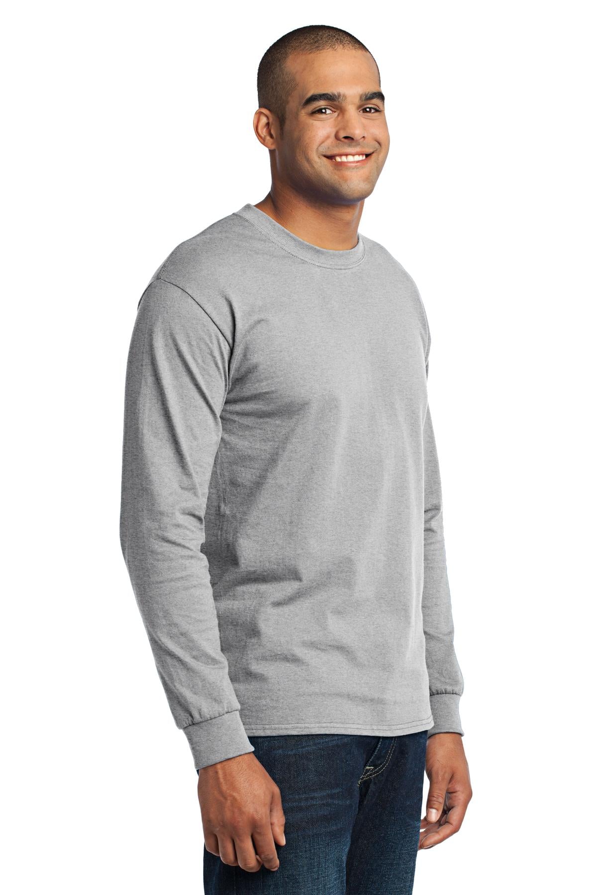 Ash Port & Co Long Sleeve Core Blend Tee. PC55LS