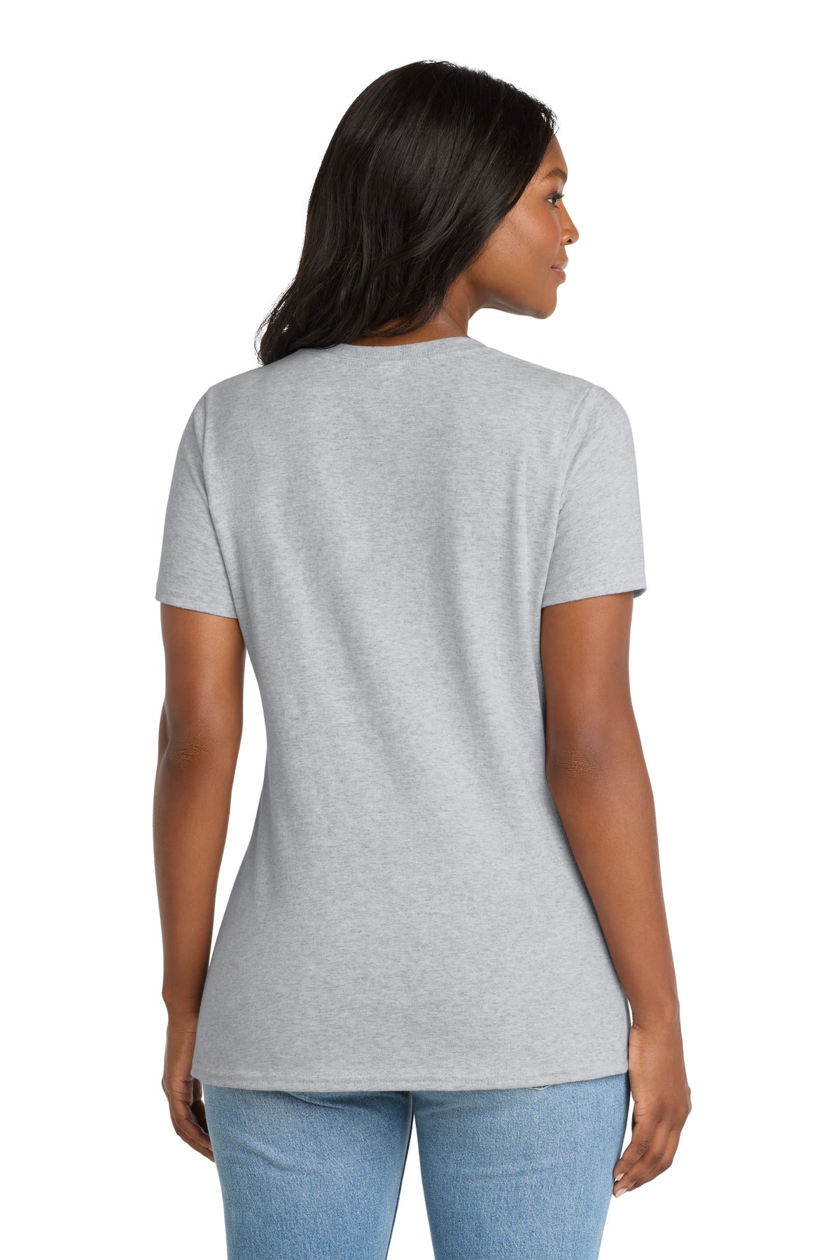 Ash Port & Co Women's Core Cotton V-Neck Tee. LPC54V