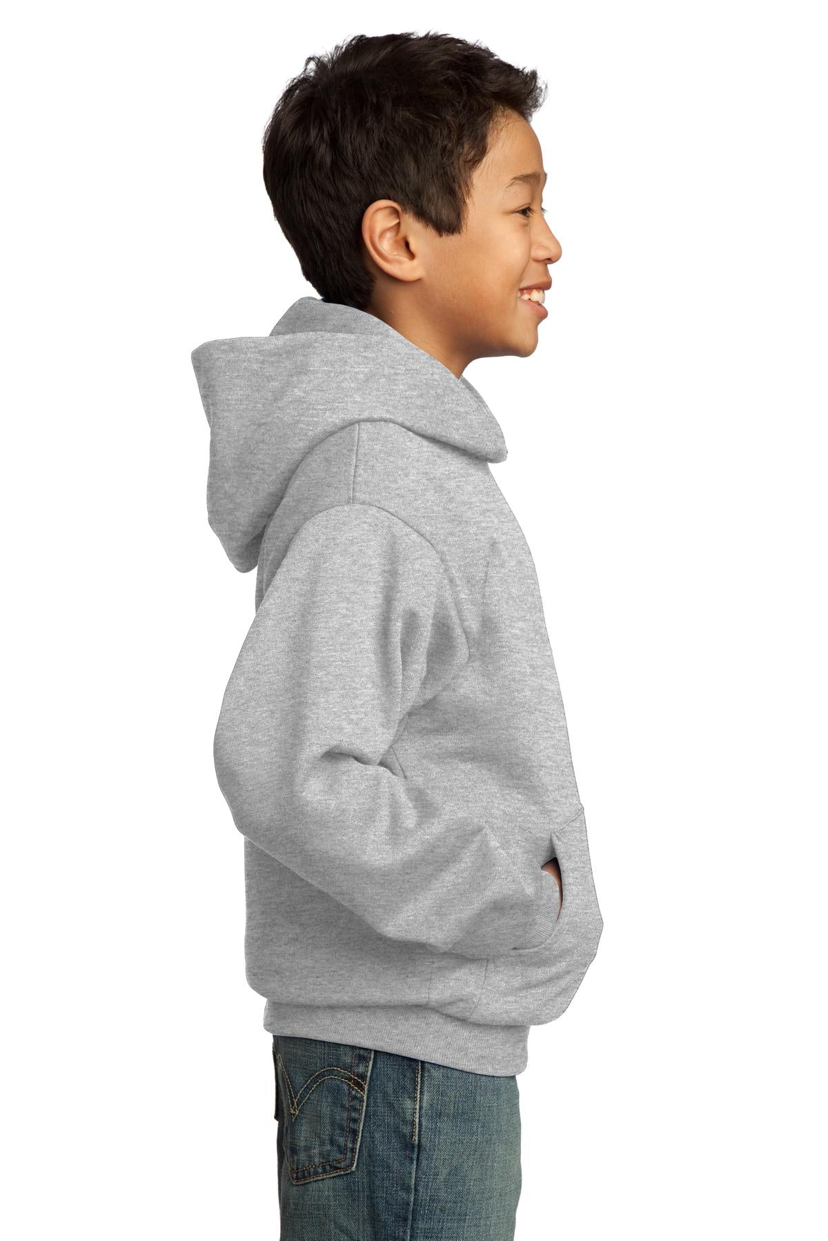 Ash Port & Co Youth Core Fleece Pullover Hooded Sweatshirt. PC90YH