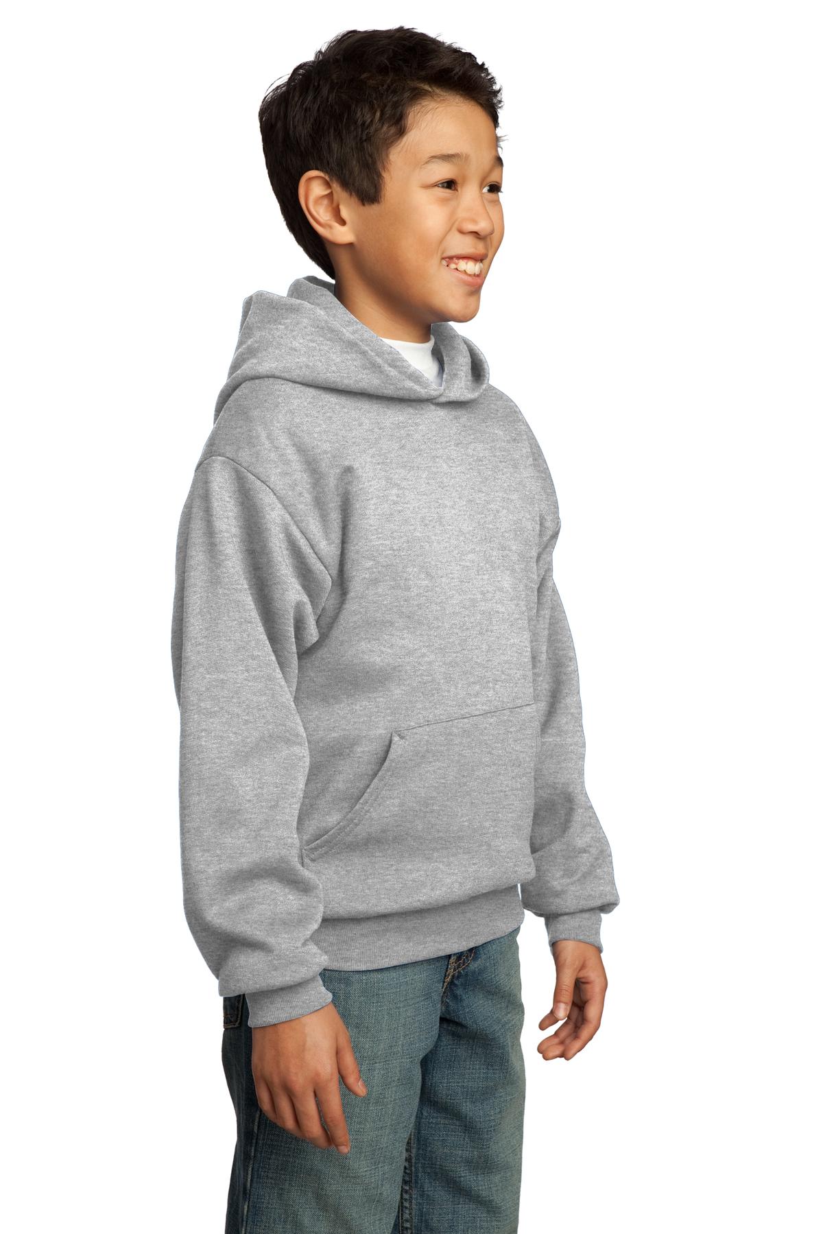 Ash Port & Co Youth Core Fleece Pullover Hooded Sweatshirt. PC90YH