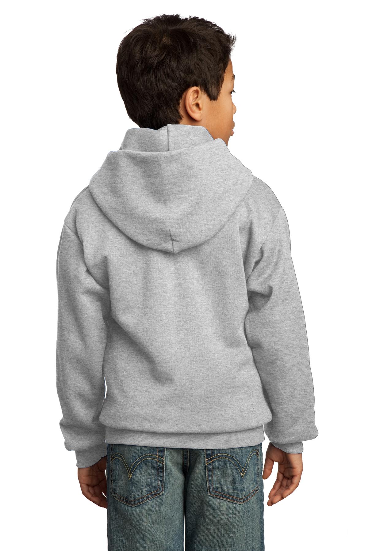Ash Port & Co Youth Core Fleece Pullover Hooded Sweatshirt. PC90YH