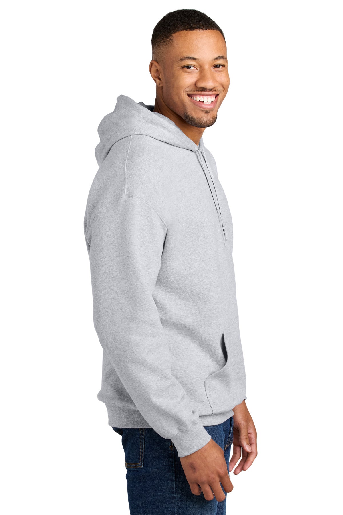 AshGrey Gildan Softstyle Midweight Pullover Hooded Sweatshirt SF500