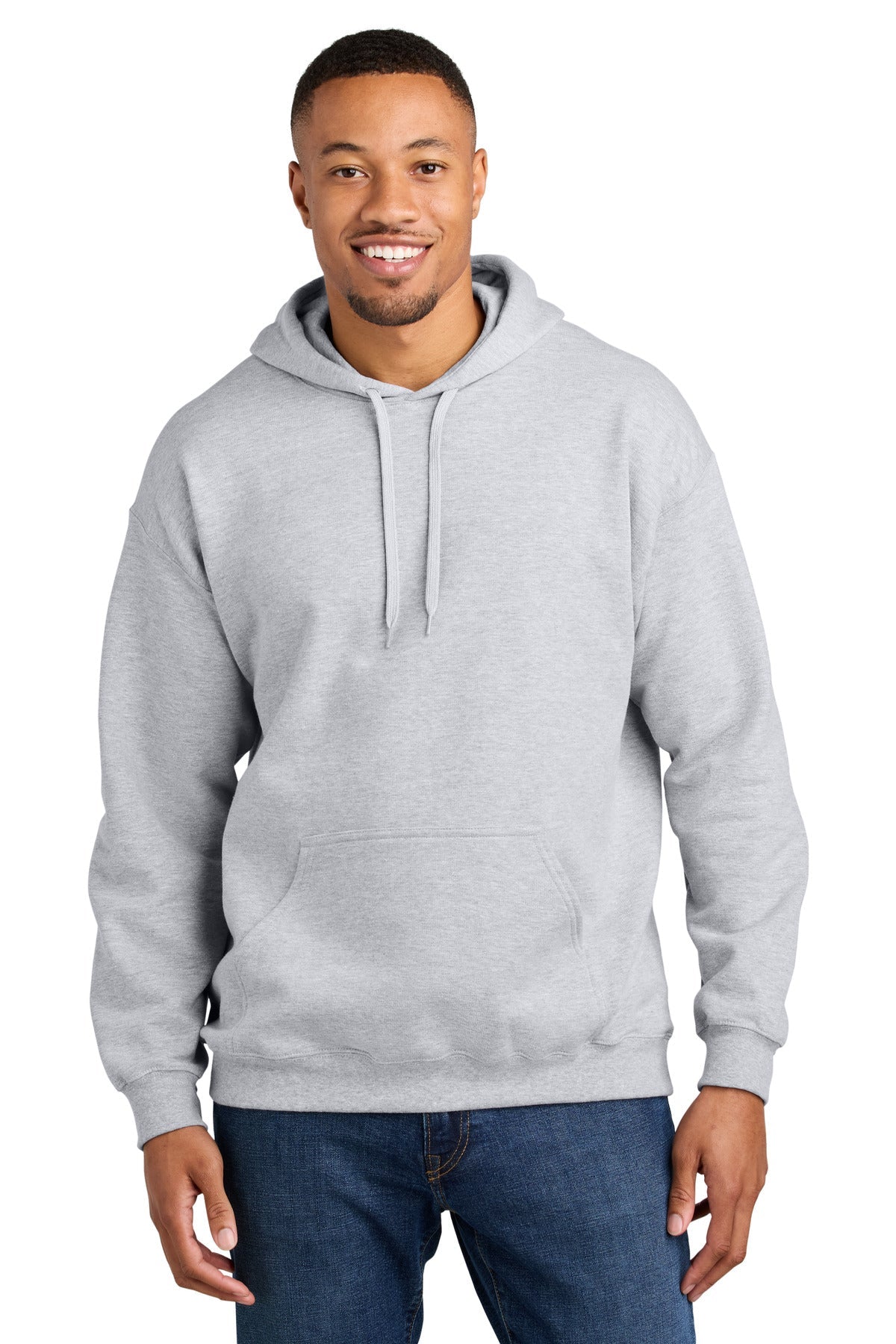 AshGrey Gildan Softstyle Midweight Pullover Hooded Sweatshirt SF500
