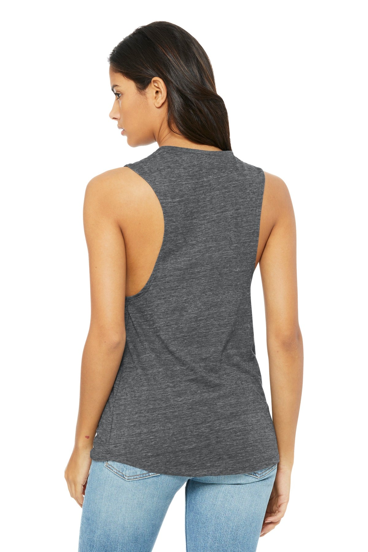 Asphalt Slub BELLA+CANVAS Women's Flowy Scoop Muscle Tank. BC8803