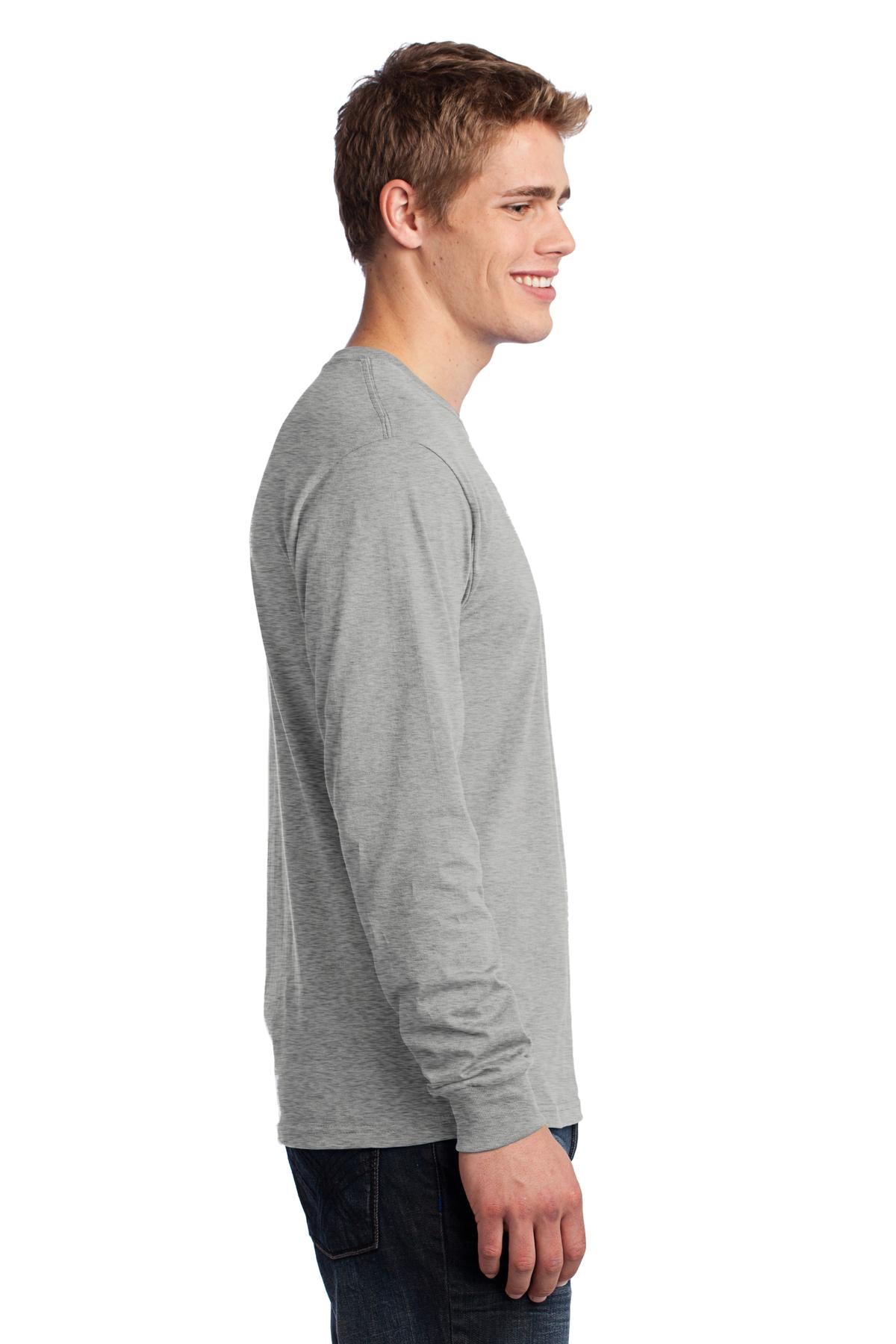 Ath Heather Port & Co Long Sleeve Core Cotton Tee. PC54LS