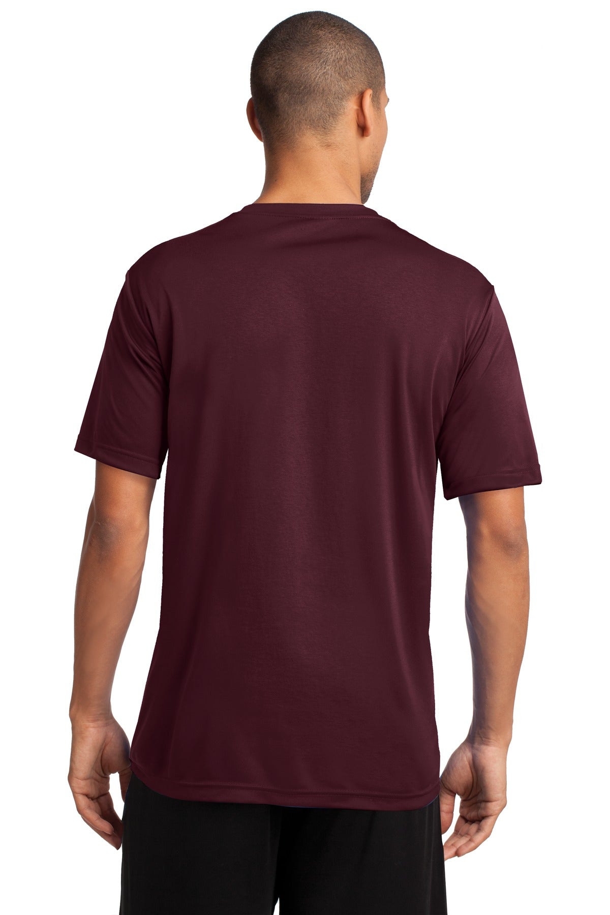 Ath Maroon Port & Co Performance Tee. PC380