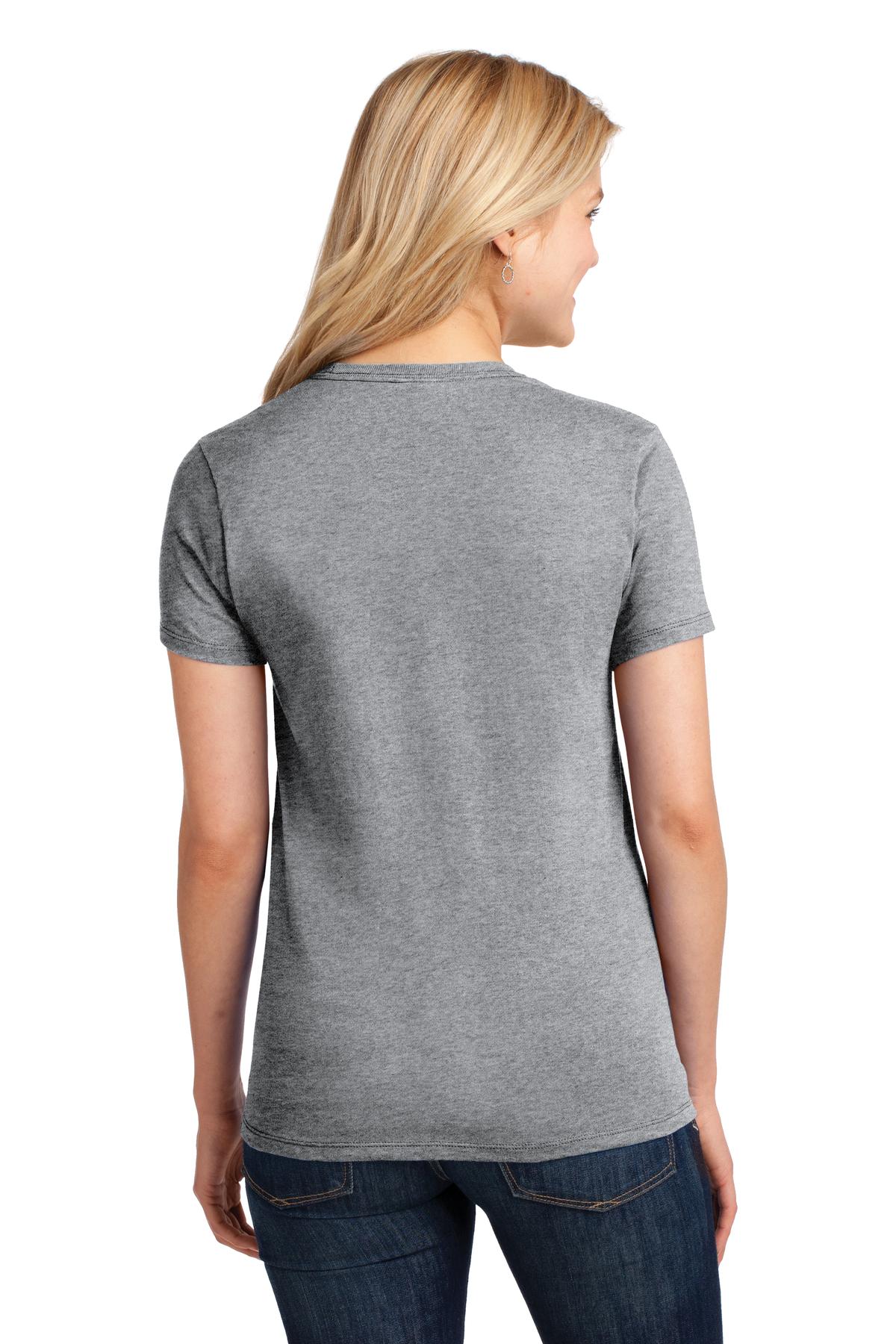 Athl Heather Port & Co Women's Core Cotton Tee. LPC54