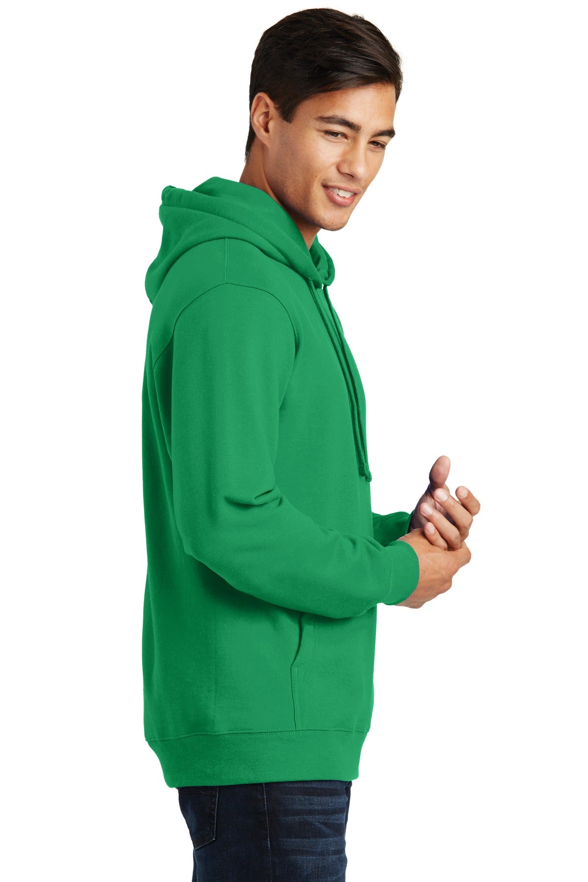 Athl Kelly Port & Co Fan Favorite Fleece Pullover Hooded Sweatshirt. PC850H