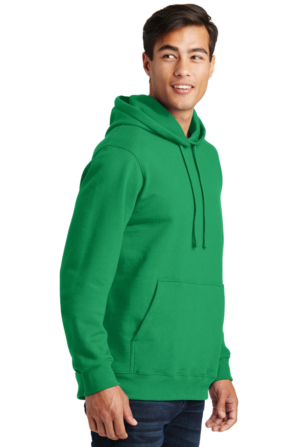 Athl Kelly Port & Co Fan Favorite Fleece Pullover Hooded Sweatshirt. PC850H