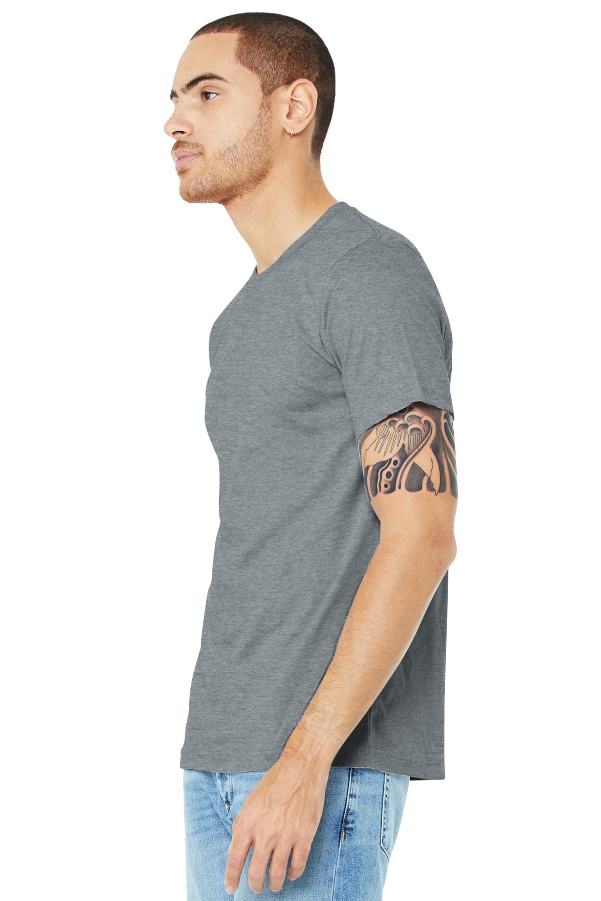 Athletic Ht BELLA+CANVAS Unisex Heather CVC Short Sleeve Tee. BC3001CVC
