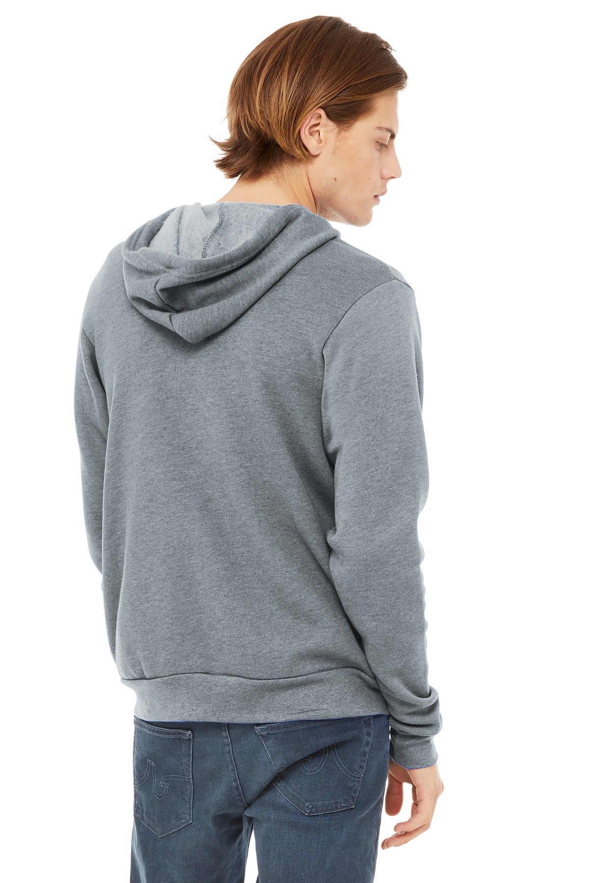 Athletic Ht BELLA+CANVAS Unisex Sponge Fleece Full-Zip Hoodie. BC3739