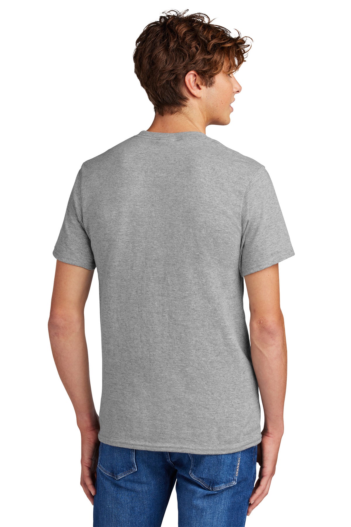 Athletic Hthr Port & Co Core Blend Tee. PC55