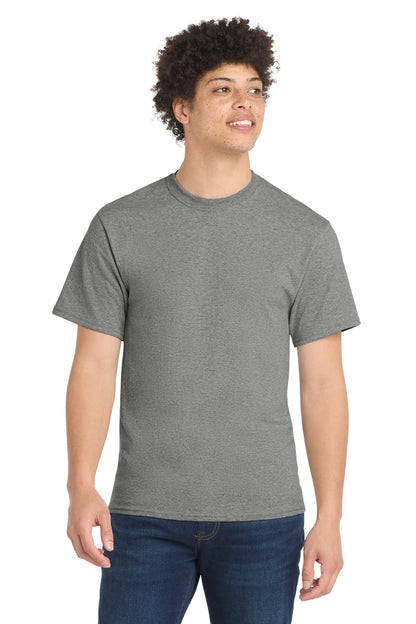 Athletic Hthr Port & Co Tall Core Blend Tee. PC55T