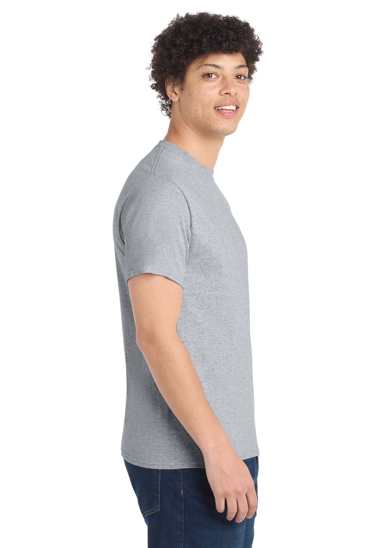 Athletic Hthr Port & Co Tall Core Cotton Tee PC54T