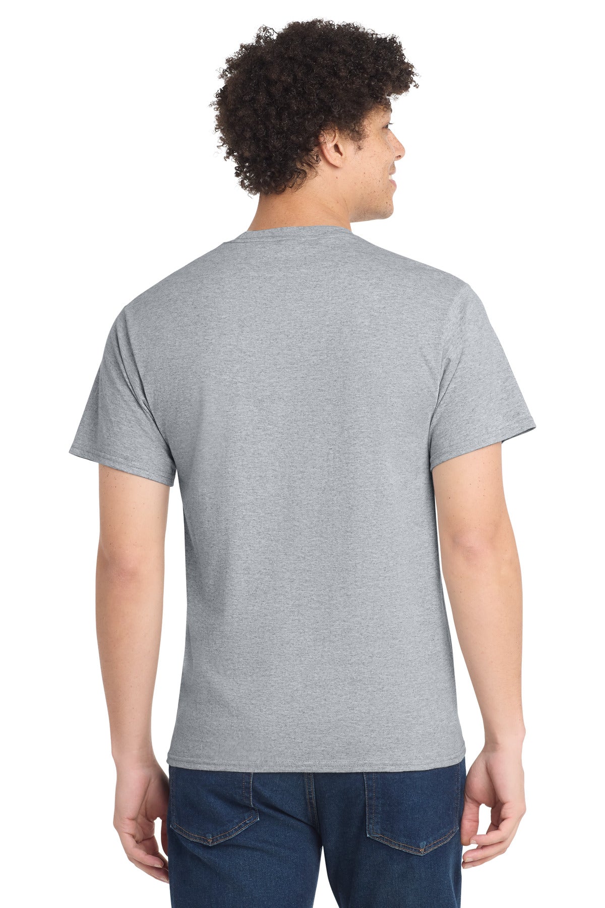 Athletic Hthr Port & Co Tall Core Cotton Tee PC54T