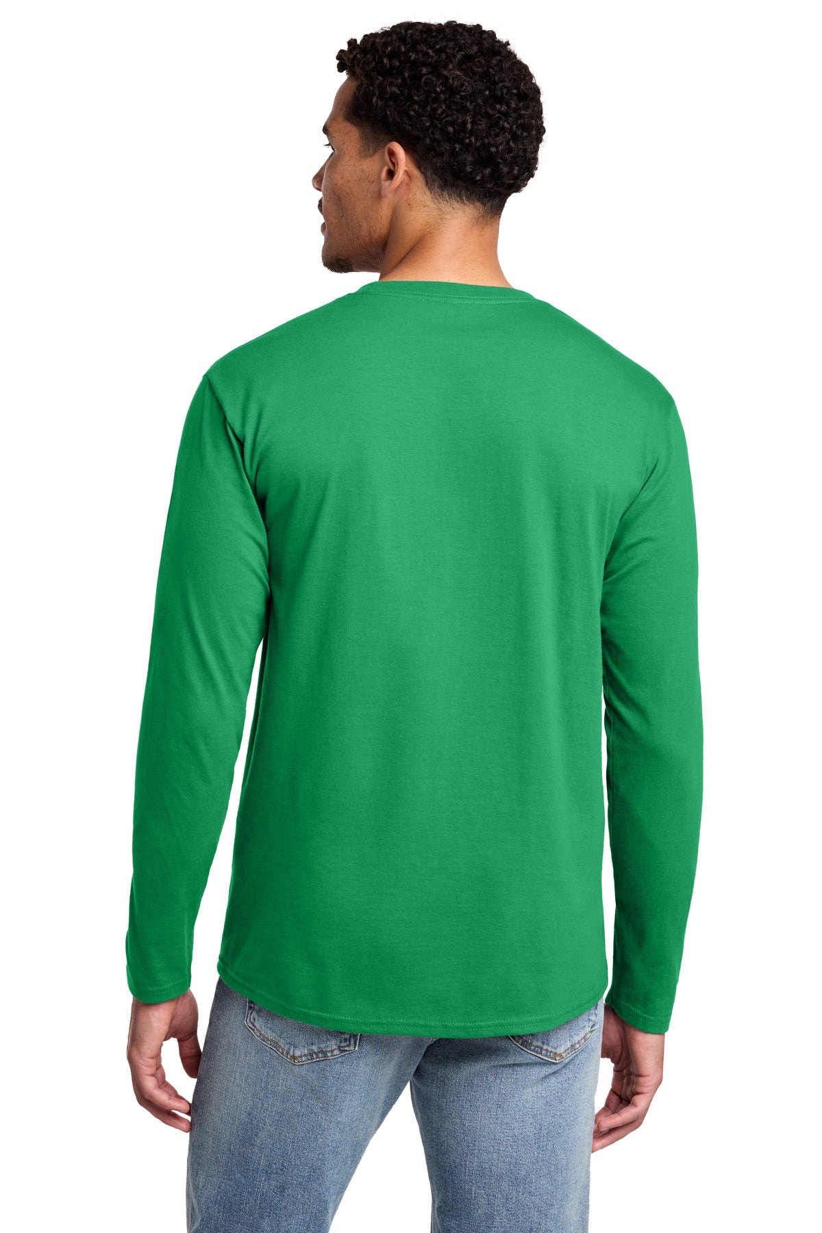 Athletic Kelly Port & Co Long Sleeve Fan Favorite Tee. PC450LS