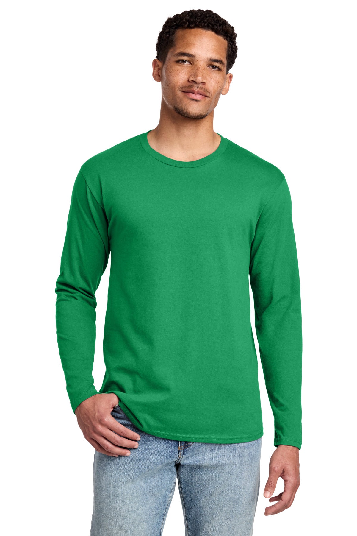 Athletic Kelly Port & Co Long Sleeve Fan Favorite Tee. PC450LS