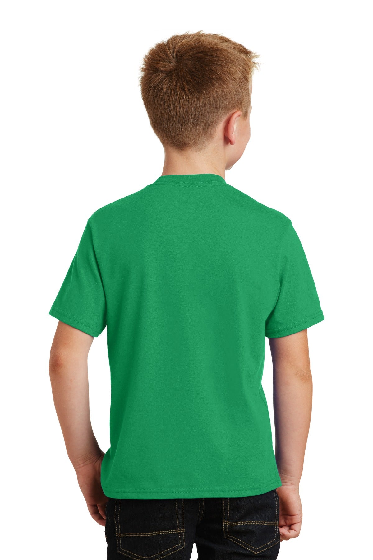 Athletic Kelly Port & Co Youth Fan Favorite Tee. PC450Y