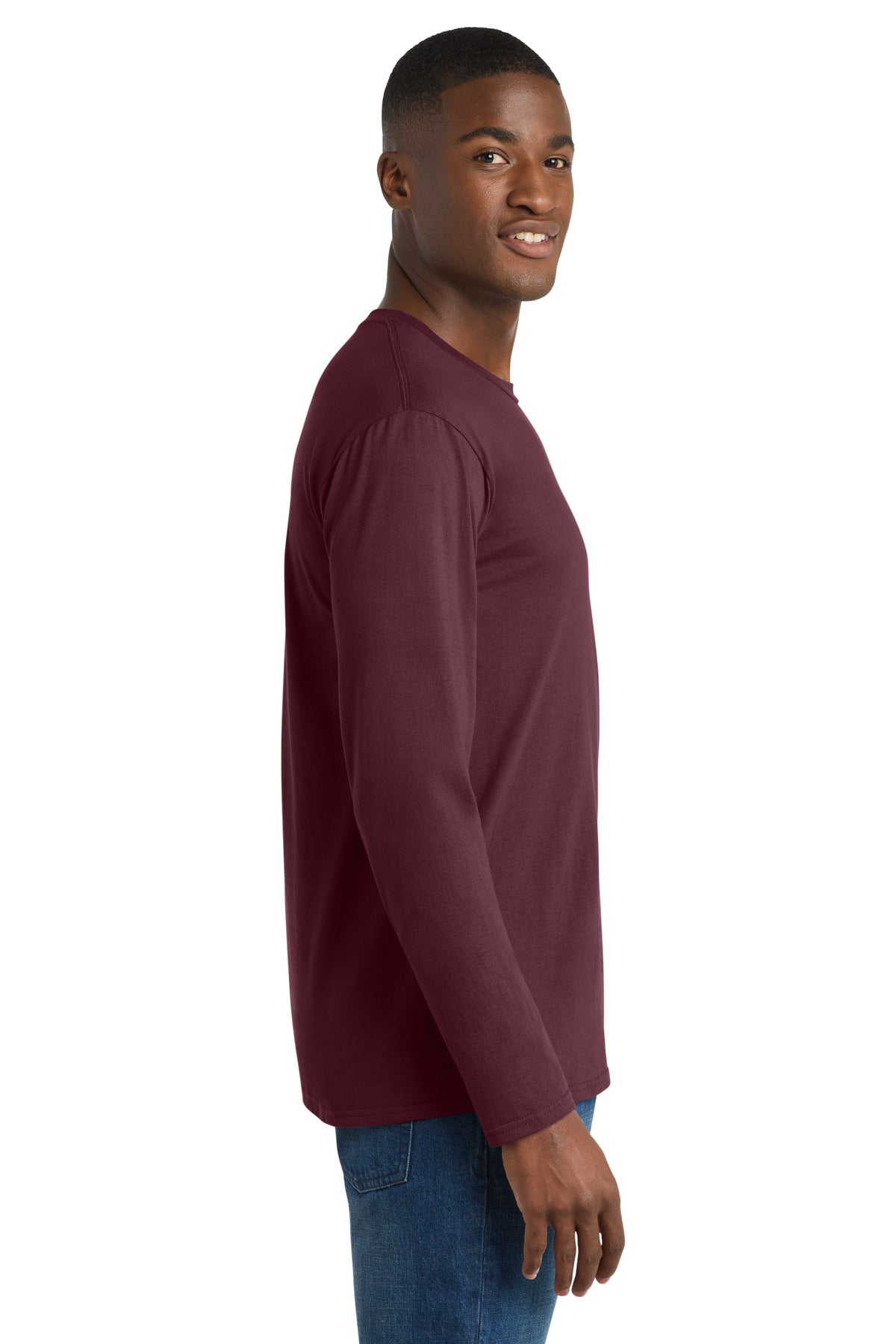Athletic Mar Port & Co Long Sleeve Fan Favorite Tee. PC450LS